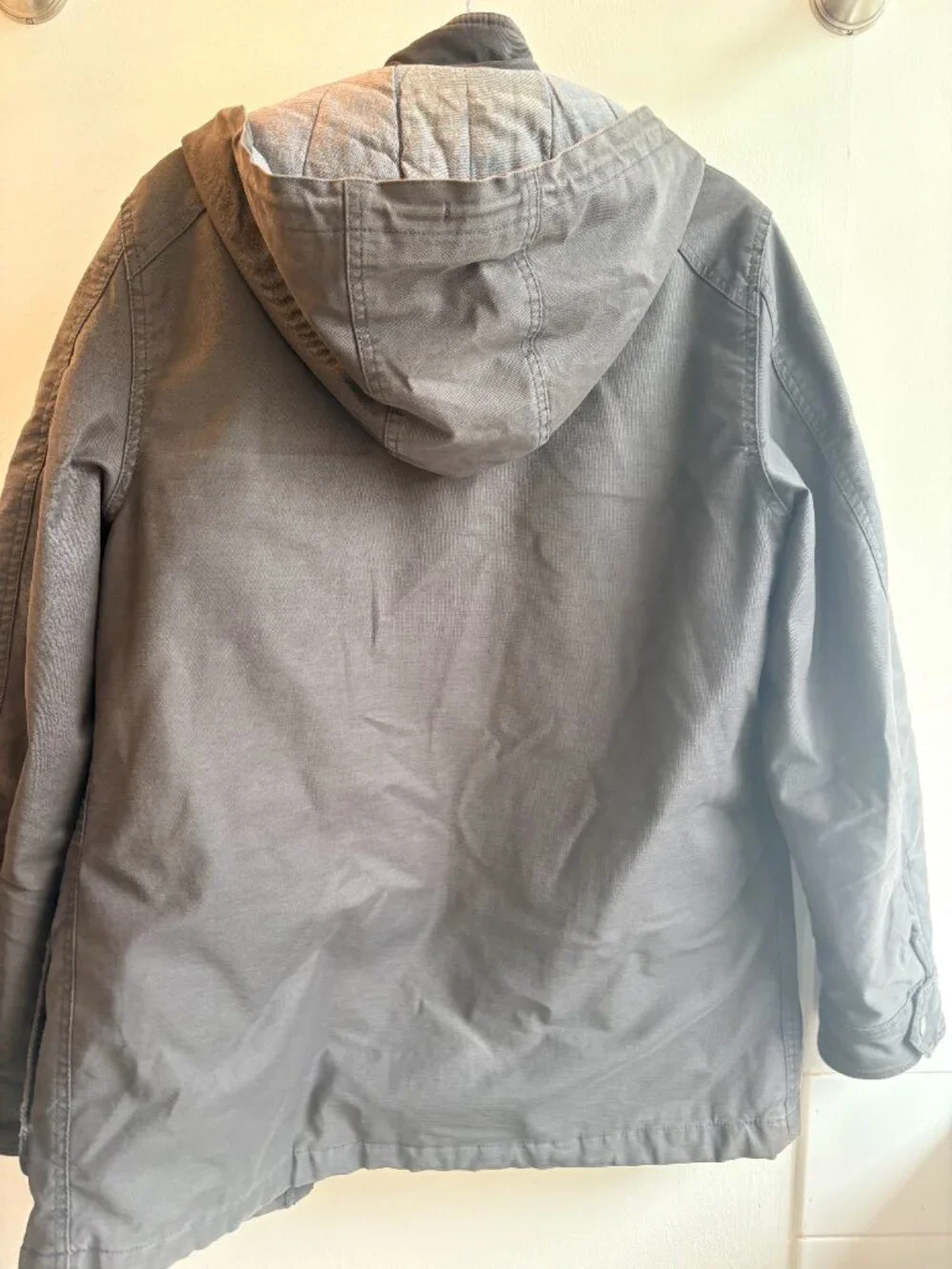 Banana Republic Men’s Medium Hooded Utility Field Jacket Gray